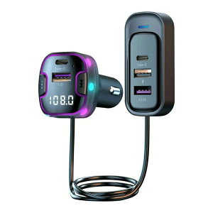 �d������ LED�f�W�^���\�� �ԍڏ[�d�� QC3.0�}���[�d USB�������Ή� FM�g�����X�~�b�^�[ 12V-24V�ԑΉ� �n���Y�t���[�ʘb 5�|�[