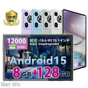 �y2026�V�o��z Android15 �^�u���b�g 10�C���` 8GB+128GB HD wifi���f�� 8�R�ACPU Snapdragon865 �^�u���b�gPC �^�u���b�g�[�� �^�u���b�g android Widevine L1�Ή� �A���h���C�h15 12000mAh GPS�@�\ GMS�F�� ��F�� ��