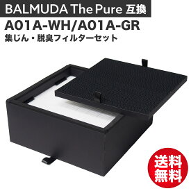 【満足度保証あり】 バルミューダ互換 ザ ピュア対応 A01A-P100 BALMUDA The Pure互換 集じん・脱臭フィルターセット 空気清浄機 互換フィルター A01AP100