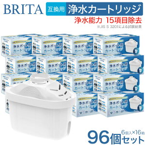 【最短当日発送】 (96 個セット) 浄水 ポット互換用ブリタカートリッジ カートリッジ 浄水器用 カートリッジ 高除去 互換用フィルターカートリッジ 日本仕様 【ブリタ マクストラ BRITA マク