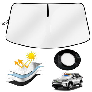 AUTO SPEC �g���^ RAV4 �t�����g�T���V�F�[�h 50�n �T���V�F�[�h PHV �t�����g�K���X �ԗp �Ռ��t�����g�V�F�C�h ���u4 2019�N4��-���s �Ԏ��p�݌v �t�����g�K���X �V�F�[�h UV�J�b�g �����x���n