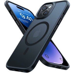 TORRAS iPhone 14/13 �p �P�[�X�y�ČR�i���ϋv���E������ Magsafe�Ή��z�}�O�l�b�g���� �ϏՌ� ���C�����X�[�d ������ �}�b�g ���΂݂Ȃ� �X�g���b�v�z�[���t�� �}�O�Z�[�t�Ή� �u���b�N