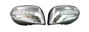 マーチ K12系 LEDウィンカー付メッキドアミラーカバー 【 MIR-SID-148 】 339
