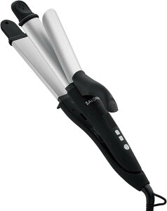 SALONIA �T���j�A 2WAY �X�g���[�g �J�[�� �w�A�A�C���� �R�e 32mm SL-002A �V���o�[�u���b�N