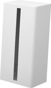 山崎実業(Yamazaki) 縦型 ティッシュスタンド ホワイト W12.6×D9.7×H23.7cm タワー tower 縦置き 横置き ティッシュケース ティッシュカバー 1440