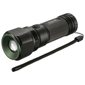 オーム電機 LEDズームライト（最大500lm/単3形×3本使用/連続使用9.5時間/防水性能IPX6/白色LED/ブラック） LHA-Z50C5