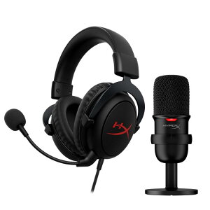 HyperX�Q�[�������p�X�^�[�^�[�p�b�N ? HyperX Cloud Core�Q�[�~���O�w�b�h�Z�b�g�ADTS Headphone:X��ԃI�[�f�B�I��HyperX SoloCast USB�}�C�N���t�� HBNDL0001