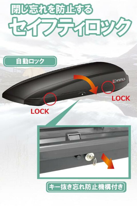 楽天市場】カーメイト(CARMATE) ルーフボックス 360L inno シャドウ124 