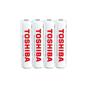 東芝 充電式ニッケル水素充電池 単4形(4本入り) 繰返し充電1000回 TNH-4ME(WB) 4P