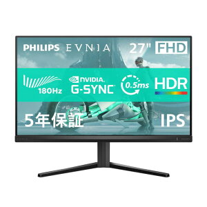 PHILIPS EVNIA Q[~Oj^[ (27C`/180Hz/tHD/Fast IPS/0.5ms//AMD FreeSyncyG-Sync CompatibleΉ/FPS/HDR10/HDMI2.0×1ADP1.4×1/19