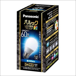 �p�i�\�j�b�N �p���b�N LED�d�� �������a26mm �v���~�AX �d��60�`���� �����F����(7.3W) ��ʓd�� ��ԑS�̂��Ƃ炷�^�C�v(�S�����^�C�v) �����Ή� LDA7DDGSZ6