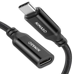 NIMASO USB Type C �����P�[�u�� 1m usb-c ���� USB 3.1 Gen2(10Gbps) �����f�[�^�]�� 5A�}���[�d �^�C�vC �����R�[�h usb-c �ϊ� iPad mini6 (2021)�AiPad Pro�AMacbook