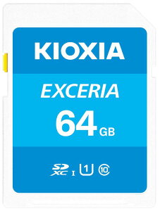 KIOXIA(LINVA)y{zSDJ[h 64GB SDXC UHS-I Class10 Ǐox100MB/s KLNEA064G