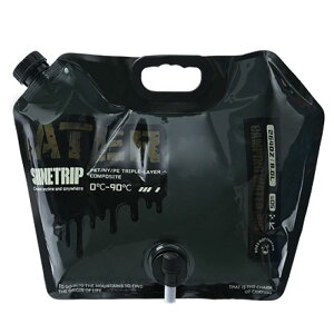 TRIWONDER 水タンク ウォータータンク 8L ポリタンク ウォーターバッグ キャンプ用品 レジャー 防災グッズ アウトドア 注ぎやすいコック付き ウォッシャブル (ダックグリーン)