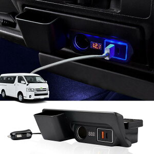 Mixsuper g^ nCG[X WAXG[X 200n ݓdjbg ݗpLbg z USB QC3.0 + Type-C PD VK[\Pbg }[d djbg TOYOTA HIACE 200 2004N8~ d\Pbg