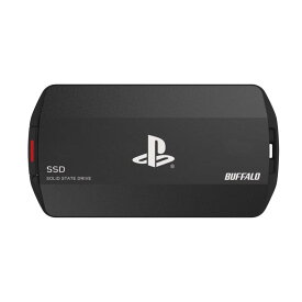 バッファロー SSD 外付け 1.0TB PlayStation公式ライセンス取得済 PS5 / PS5 Pro / PS4 / PS4 Pro対応 USB3.2 Gen2 Type‐AC両対応 防塵防滴 IP55 耐衝撃 MIL‐STD ポータブル S