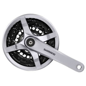 シマノ (SHIMANO) フロントチェーンホイール (MTB) FC-TY501 48×38×28T 175mm 8/7/6S チェーンガード付 シルバー EFCTY501E888CSB TOURNEY (ターニー)