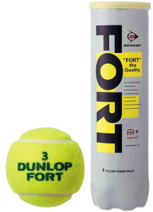 DUNLOP(�_�����b�v) �v���b�V���[���C�Y�h �e�j�X�{�[�� FORT(�t�H�[�g)4���� 1��