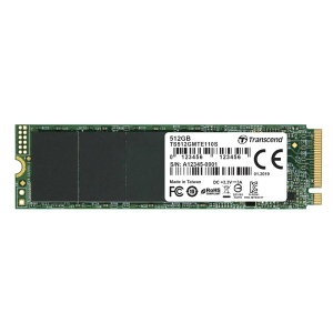 gZhWp Transcend PCIe M.2 SSD (2280) 512GB NVMe PCIe Gen3 x4 3D TLC̗p TS512GMTE110S