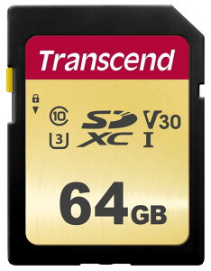 gZhWp SDJ[h 64GB MLC NAND ̗p UHS-I U3 V30 Class10 yf[^\tg񋟁zTS64GSDC500S-E