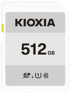 KIOXIA(LINVA)y{zSDJ[h 512GB SDXC UHS-IΉ Class10 (]x50MB/s) 3N KTHN-NW512G