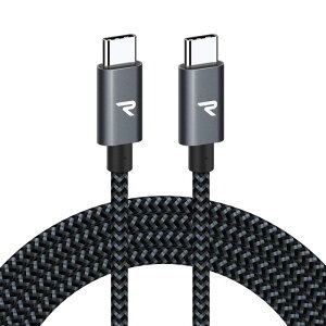 RAMPOW USB Type C �P�[�u���y2M �� /PD3.0QC3.0�������[�d�z60W/3A�[�d �����f�[�^�]���Ή� ���ϋv�i�C���� usbc usbc �P�[�u�� iPhone17/Air/16/16e/15 �[�d MacbookPr