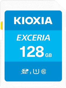 128GB SDXCJ[h SDJ[h KIOXIA LINVA EXCERIA Class10 UHS-I U1 R:100MB/s COe[ LNEX1L128GG4