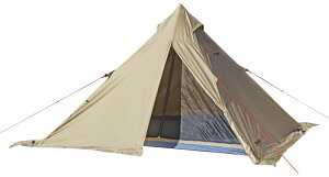キャプテンスタッグ(CAPTAIN STAG) テント ティピー ワンポールテント レクタ 4人用 270 UVカット アルミポール採用 耐水圧フライ2000mm/フロア3000mm ベンチレーション装備 カーキ トレッカー UA-62