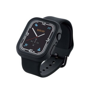 �G���R�� Apple Watch (�A�b�v���E�H�b�`) �P�[�X �J�o�[ 45mm [Apple Watch 8 7 �Ή�] �t���J�o�[�P�[�X �v���~�A���K���X ���� �u���b�N AW-21AFCGBK