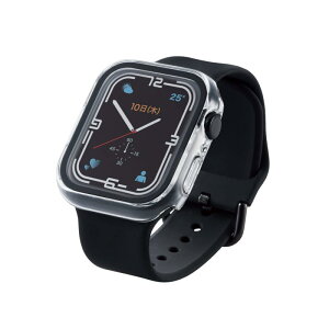 �G���R�� Apple Watch (�A�b�v���E�H�b�`) �P�[�X �J�o�[ 45mm [Apple Watch 8 7 �Ή�] �t���J�o�[�P�[�X �v���~�A���K���X ���� �N���A AW-21AFCGCR