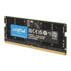 Crucial m[gPCp݃ 16GB(16GBx1) DDR5 4800MT/s(PC5-38400) CL40 SODIMM 262pin CT16G48C40S5