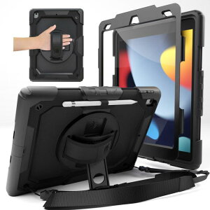 MS factory iPad 9 P[X 9 8 7 p ACpbh 10.2 Jo[ ϏՌ y[ LbY ی tB t V_[ nhXgbv 360°] X^h ubN  IPD-7-SHOC