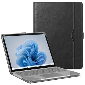 Fintie for Microsoft Surface Laptop Go 3 / 2 /1 (2023/2022/2020) �P�[�X �ی�J�o�[ 12.4�C���` PU������ �|�P�b�g�t�� �ϏՌ��� ���h�~ ������� (���f���ԍ�2013 1943)