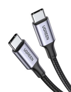 UGREEN USB Type C�P�[�u�� PD�Ή� 100W/5A ���}���[�d USB C �i�C�����҂� �f���h�~ iphone17/16/15�V���[�Y/iPad/MacBook Pro/Galaxy S24/Matebook/iPad/Xperia��