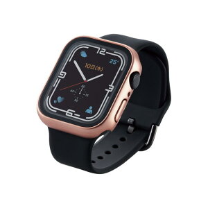 �G���R�� Apple Watch (�A�b�v���E�H�b�`) �P�[�X �J�o�[ 45mm [Apple Watch 8 7 �Ή�] �t���J�o�[�P�[�X �v���~�A���K���X ���� �S�[���h AW-21AFCGGD