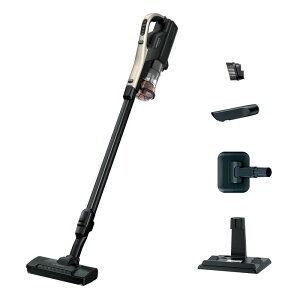 日立 掃除機 コードレス スティッククリーナー 軽量 1.4kg 自走式 LEDライト PV-BL30K パワかるスティック 日本製 ライトゴールド ハンディクリーナー スタンド付き