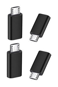 �}�C�N��USB�ϊ��A�_�v�^�[ �^�C�vC Micro USB �ϊ��A�_�v�^ 4���� Type C ���X to Micro USB �I�X �ϊ��R�l�N�^ �[�d�ƃf�[�^�]�� Galaxy�ANexus�AXperia�AHUAWEI��Micro USB�ݔ��Ή� �u