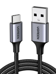 UGREEN USB Type C �P�[�u�� USB A to USB C �P�[�u�� �i�C�����҂� 3A�}���[�d Quick Charge 3.0/2.0�Ή� 56K���W�X�^���� iphone17/Galaxy S24/Pixel/Google/Xper