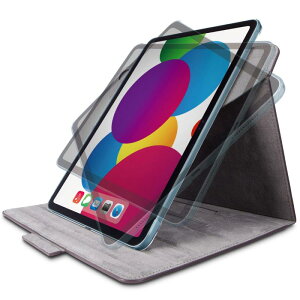 GR iPad 11 A16 11C` (2025) 10.9C` 10 (2022) P[X Jo[ tbvP[X 360x] \tgU[f ubN TB-A22R360BK