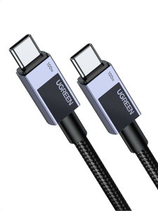 UGREEN USB-C �P�[�u�� Type-c�yPD 100W/5A ���}���[�d�z E-Marker�`�b�v���� �����o���h�t�� ���ϋv�i�C�����҂� �^�C�vc iphone17/16/15�V���[�Y/Galaxy S24�V���[�Y/iPad/Mac Book