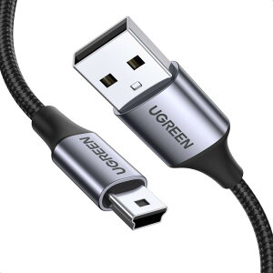 UGREEN USB miniB �P�[�u�� �~�jUSB �^�C�vb �[�d USB�P�[�u�� ���ϋv�� �i�C�����҂� �f�W�J���APS3 �R���g���[���[ �A�h���C�u���R�[�_�[�AHDD�AGPS �ȂǂɑΉ� �^�C�vA�I�X- miniB�I�X 1m