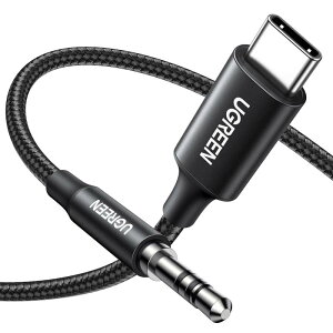 UGREEN AUX �P�[�u�� USB C 3.5mm �ϊ��P�[�u�� �y�n�C���]�����z DAC���� ���ϋv���i�C�����҂� USB C AUX �ϊ��P�[�u�� Type C to 3.5mm �I�[�f�B�I�P�[�u�� iPhone17/16/15/�w�b�h�z��/PC