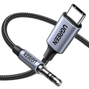 UGREEN AUX �P�[�u�� USB C 3.5mm �ϊ��P�[�u�� �y�n�C���]�����z DAC���� ���ϋv���i�C�����҂� USB C AUX �ϊ��P�[�u�� Type C to 3.5mm �I�[�f�B�I�P�[�u�� iPhone17/16/15/�w�b�h�z��/PC