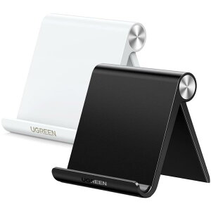 UGREEN �X�}�z�X�^���h �g�уX�^���h ��� M�T�C�Y PC+ABS�f�� �܂肽���ݎ� iPhone 14/13/12 Pro Max �p�x�����\ 4~7.9�C���`��iPhone/Android�X�}�z �^�u���b�g�ɓK�p �X�}�z���� �X�}�z�u�� (��