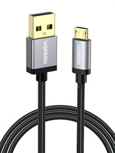 UGREEN Micro USB �P�[�u�� Quick Charge �[�d �}�C�N�� USB 2.0 Xperia�AHTC�AGalaxy S7 S6 Note�ALG�ANexus�ANokia�APS4�A One����Android USB�f�o�C�X�ɑΉ� �i�C��