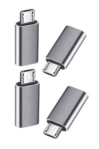 }CNUSBϊA_v^[ ^CvC Micro USB ϊA_v^ 4 Type C X to Micro USB IX ϊRlN^ [dƃf[^] GalaxyANexusAXperiaAHUAWEIMicro USBݔΉ (