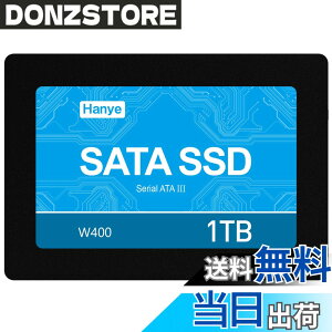 �y���������zHanye SSD 1TB 3D NAND ���ϋvTLC �̗p �����^ 2.5�C���` SATAIII 6Gb/s �A���~��➑� W400-1TB �������K�㗝�X�i ���[�J�[3�N