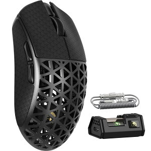 �y���������zMAMBASNAKE M5Ultra �Q�[�~���O�}�E�X 8K �J�[�{���t�@�C�o�[�}�E�X ���� �L�� ���C�����X �y�� PAW3950MAX�Z���T�[ Nordic52840�R���g���[���[ 8000Hz�|�[�����O���[�g �ő�42000DPI 3���[�h Blue