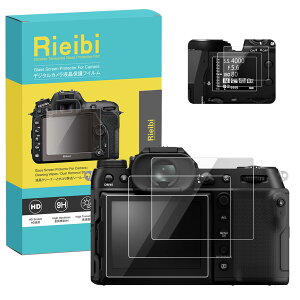�y���������zRieibi GFX100S II �t���ی�t�B�����A3�K���X�t�B�����{3PET�g�b�v�t�B���� �x�m GFX100SII/GFX100S/GFX50SII�p �t���v���e�N�^�[ �f�W�J���ی�t�B���� �����K���X ����0.25mm ���� �d�x9H ��