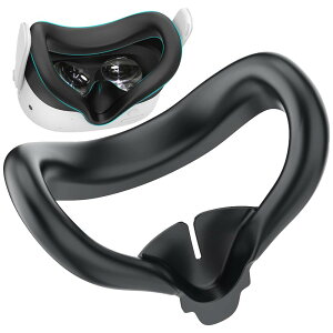 �y���������z�yBARDATS�zFor Meta Quest 3S �t�F�C�X�N�b�V�����J�o�[ �V���R���t�F�C�X�J�o�[ ���R��h�~ �h�� �h�� �􂦂�_�X�g�J�o�[ Meta Quest 3S �p VR �A�N�Z�T���[ (�u���b�N)